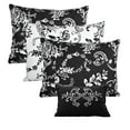 thumbnail image 4 of Home Soft Things 6-Piece Reversible Quilted Daybed Set w/ Bedskirt, Shams & Pillow - LA Boheme Black, 75"x39", 4 of 6