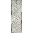 thumbnail image 3 of SAFAVIEH Studio Leather Ulysses Geometric Area Rug, Grey, 8' x 10', 3 of 4
