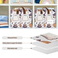 thumbnail image 4 of Yayeee Foldable Storage Basket for Shelves with Handles Set of 2 Waterproof Cloth Bins, White Magical Halloween, 4 of 7