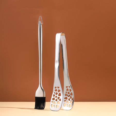 

Livesture 304 Stainless Steel Food Tongs Steak Barbecue Barbecue Bread Cake Food Tongs Silicone Tongs J