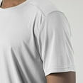thumbnail image 5 of Jinhomg Mens Casual Loose Fit T Shirts Lightweight Comfy Short Sleeve Plain Tops Big and Tall Solid Color Crew Neck Spring Summer Tees White XXL, 5 of 7