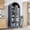 Blue, variant on Gaderth Arched Kitchen Pantry Cabinet,Tall Arched Cabinet,Modern Storage Cabinet,Farmhouse 5 Tier Wood Bookcase,Versatile Cupboard With Adjustable Shelf And 2 Glass Doors For Dining Living Room