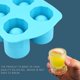 thumbnail image 3 of Keepaty Paquete de 2 Bandejas de Cubitos de Hielo de Silicona 4 Bandejas de Cubitos de Hielo Grandes para Bar de Verano Fiesta Cerveza Bebidas de Hielo Accesorios (rojo + Azul). Afortunado Sencillez, 3 of 5