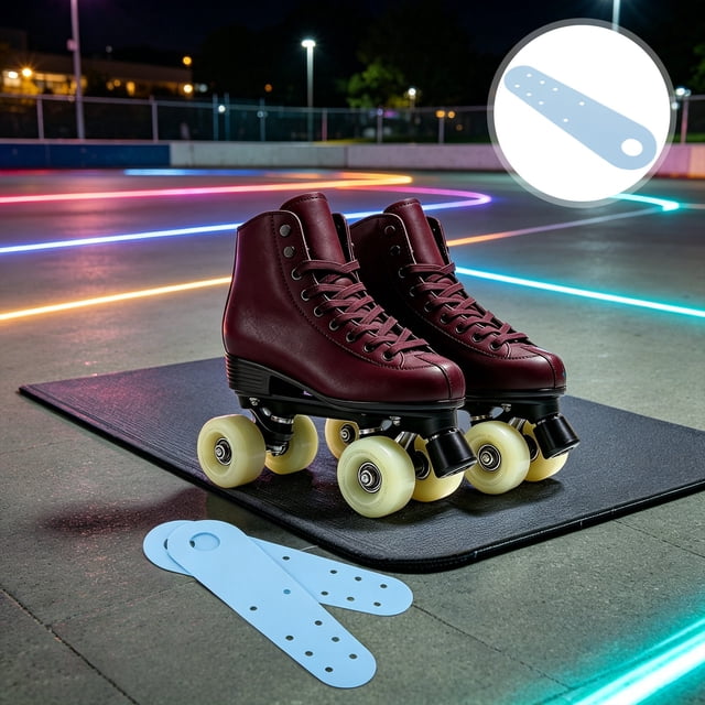 ADDHAT 2Ud Protector Puntera Roller Skate Azul Cuero PU Resistente Y Elástico Para De Patinaje
