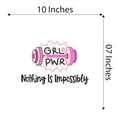 thumbnail image 4 of Grl Pwr Girl Power Nothing Is Impossibly Kind Smart Brave Enough Beautiful Crown Prince Unicorns Royalty Sweet Dreams Decorating Ideas Wall Decal Sticker Girls Rule - Size: 10 In X 7 In, 4 of 5