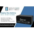 thumbnail image 2 of ML3-12 12V 3.4AH Sealed Lead Acid (SLA) Battery for BP3.6-12 - 4 Pack, 2 of 6