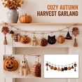 thumbnail image 5 of Cozy Fall Fabric Garland, Felt Pumpkin & Autumn Leaf Garland, Warm Seasonal Hanging Decor for Mantel, Fireplace, Staircase & Entryway, 5 of 8