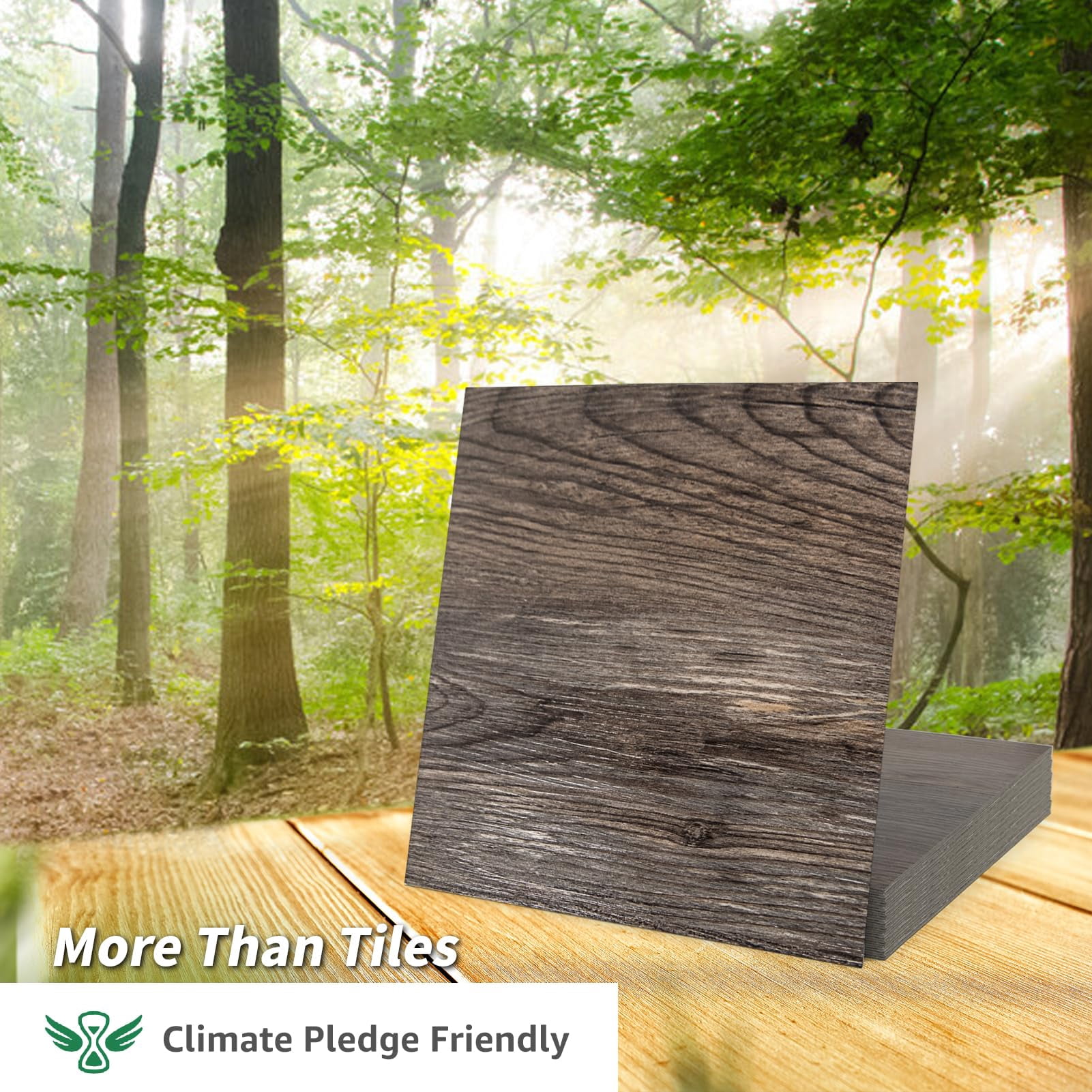 Peel And Stick Vinyl Floor Tiles 30-pack 12 X 12 Inch  Self Adhesive Waterproof Flooring Wood Planks For Kitchen Dining Room Bedrooms Cover 30 Sq. Ft Dark Brown Oak