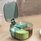 thumbnail image 3 of 4 Compartments Seasoning Box,Seasoning Jars, Clear Spice Jars Spice Containers Storage Container Condiment Jars Moisture-proof Spice Bottles, 3 of 4
