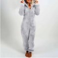 thumbnail image 1 of Onesies-ropa de dormir de forro polar para mujer, conjuntos de pijamas de talla grande para adultos, pijamas cálidos para mujeres, S-5XL de invierno, 2023, 1 of 4