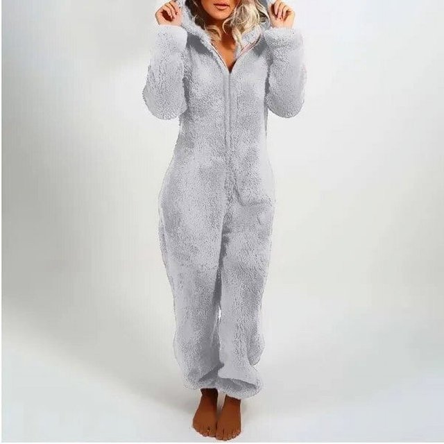 Onesies-ropa de dormir de forro polar para mujer, conjuntos de pijamas de talla grande para adultos, pijamas cálidos para mujeres, S-5XL de invierno, 2023