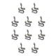 thumbnail image 3 of Qarigey Anillos geniales Anillo de moda para estudiantes Joyas para hombres Verano Plata / Serpiente Plata/Serpiente 10piezas, 3 of 6