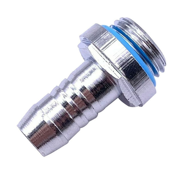 Wisewang 6 PCS Water Cooling Two-Touch Fitting G1/4 Thread Barb Connector for PC Water Cooling System Accessory for Tube Barb Fitting No.02 1Set
