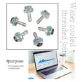thumbnail image 2 of crativent 6 PCS Water Cooling Two-Touch Fitting G1/4 Thread Barb Connector for PC Water Cooling Accessory for Tube Barb Fitting No.01 1Set, 2 of 6