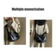 thumbnail image 4 of Bolso de hombro vegano de cuero suave negro, bolsos de moda de estilo desgarbado, bolsos para mujeres, 4 of 6