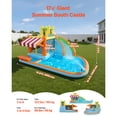 thumbnail image 2 of KFFKFF Inflatable Bounce House, 14.9 x 12.8 x 7.8 ft Inflatable Bounce House Water Slide, Bouncer Castle with Castle Bounces, Tall Slide, Splash Pool for 3 to 4 Kids Ages 3 to 8, 2 of 9