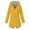 Yellow, variant on FRSASU Plus Size Women Coats Women Solid Jacket Outdoor Hooded Windproof Loose Coat