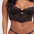 thumbnail image 3 of Women‘s Lace Corset Tops Spaghetti Strap Underwire Bra Tank Tops, 3 of 5