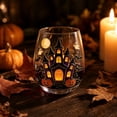 thumbnail image 2 of AuroraX Halloween Cups Plastic Witches Glass Coffee Cups with Lids,Clear Funny Personalized Gift for Halloween Holiday, 2 of 8