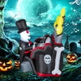 thumbnail image 4 of Costway 5.2 FT Halloween Inflatable Skeleton Playing Piano Yard Decoration with LED Lights, 4 of 10