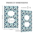 thumbnail image 3 of Daiia Penguins Dolphins Whales Pattern Decorator Wall Plate Child Safe Outlet Cover, Switch and Outlet Covers,Size 1-Gang 5.0" x3.0" , Polycarbonate Thermoplastic-Style S, 3 of 6