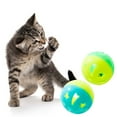 thumbnail image 2 of Yirtree 5PCS 1.77in Cat Toy Ball with Bell, Pet Toy Cat Bell Ball Cat Toy with Bell Cat Jingle Balls for Cats Kitten, Plastic Cat Toys Jingle Balls Pounce Chase Rattle Ball Toys Random Color, 2 of 8