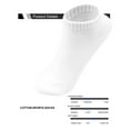 thumbnail image 3 of 6 Pack Men's Athletic Quarter Ankle Low Cut Cotton Socks Cushioned Sports Running, 3 of 5
