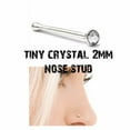 thumbnail image 2 of Nose Bone Pressure Fitted 20G .08mm (F) (Diamond 2mm- 0.8'') Wearable Space 6.5mm - 0.25'' 2 Piece (AB Iridescent) (B/6/4), 2 of 3