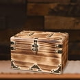 thumbnail image 6 of Milageto Retro Design Storage Box Vintage Box Jewelry Organizer Case Wood Treasure Brown, 6 of 8