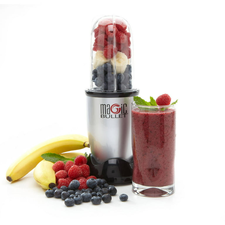 Magic Bullet 400 Watts, 6 Piece Set, Multi-Function High-Speed Blender,  Mixer System with Nutrient Extractor, Smoothie Maker, Silver