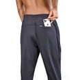 thumbnail image 3 of Youclos Mens 4-Way Stretch Joggers Athletic Pants - Breathable Stretchy Sweatpants Zipper Pockets for Gym and Daily, 3 of 7