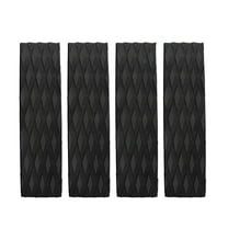 BIBABLYKE 4Pcs Surfboard Traction Pad Surfing Skimboard Deck Traction Pad NonSlip Front Tail Pad for Skimboards, Shortboards