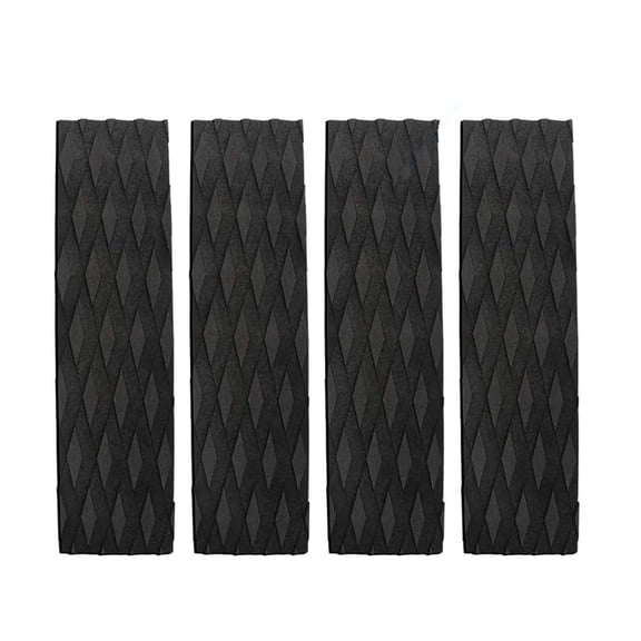 BIBABLYKE 4Pcs Surfboard Traction Pad Surfing Skimboard Deck Traction Pad NonSlip Front Tail Pad for Skimboards, Shortboards