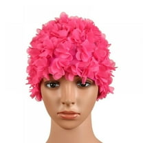 Swim Cap Floral Petal Stylish Swimming Hat Bathing Caps for Women