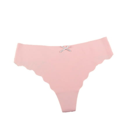

Knosfe Stretch Ice Silk Bikini Panties Women s Sexy Seamless Low Waisted Breathable Underwear