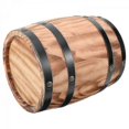 thumbnail image 3 of Handmade Wooden Barrel Decor, Natural Sturdy Craft, Retro Wine Barrel Ornament for Bar, Living Room, Bedroom, Office, or Outdoor Landscaping Display, 3 of 5