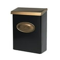 thumbnail image 1 of Gibraltar Designer Modern Residential Locking Wall Mount Mailbox, Black & Bronze, 1 of 5