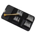 thumbnail image 1 of Mini destornillador de precisión 25 en 1, herramienta de reparación del kit de destornilladores para teléfonos inteligentes, computadoras portátiles, cuadernos, relojes, joyas, juguetes, ant JFHHH pequeña, 1 of 5