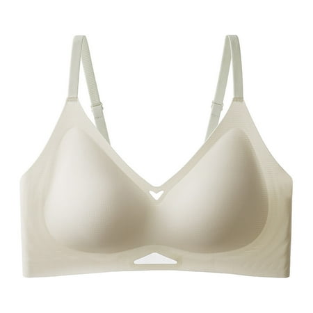 Lisbinx Bras for Women Full Coverage Women s Jelly Soft Support Bra With Double Breasts Thin Underwear No Bra No Steel Rim Thin Shoulder Straps Clearance Sales Today Deals Prime