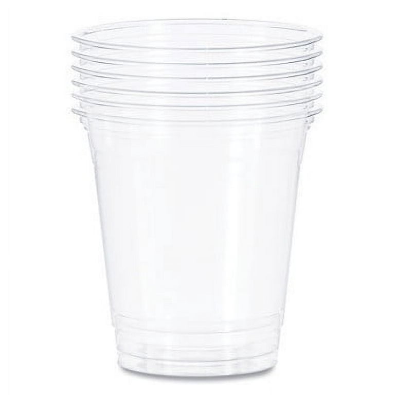 14 oz. Round Clear • Silver Plastic Bowls | 10 Pack
