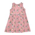 thumbnail image 3 of Girls Dress Penguin Leaf Gift Sleeveless Dress for Girls Hem A-Line Casual Sundress, 3 of 7