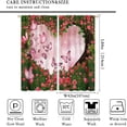 thumbnail image 2 of Butterfly Curtains, Romantic Pink Rose Bush Dream Sky Kids Girl Bedroom Window Treatments Curtains, Pink 42x84in, 2 of 5