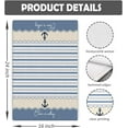 thumbnail image 6 of Nautical Anchor Kitchen Towels Set of 2, Blue and White Striped Nautical Hand Towels for Bathroom, Nautical Dish Towels, Coastal Beach Kitchen Towels, Boat Towels,18x26 Inches, 6 of 6