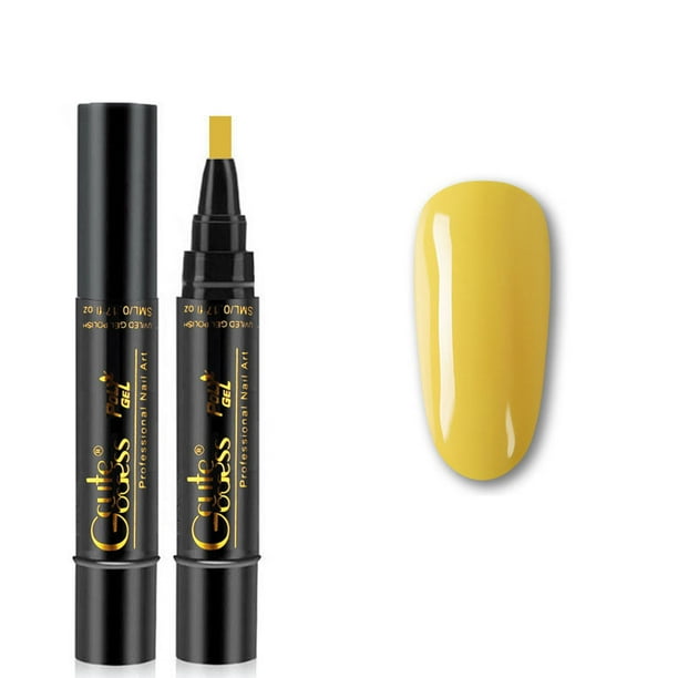 Lápiz de gel para uñas, gel para uñas en lápiz, no requiere aceite ni capa superior para niñas, para dibujo de uñas artísticas, lápiz de esmalte de 5 ml