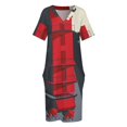 thumbnail image 4 of Vestido holgado con bolsillos para mujer vestido de verano para fiesta de graduación, 4 of 7