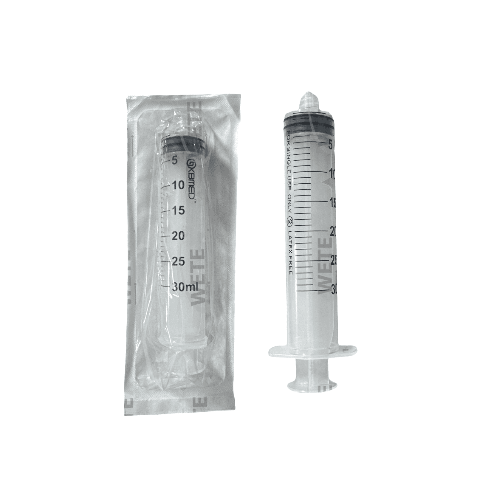 100pcs 30mL Syringe – Sterile, Luer Slip, Latex-Free