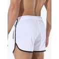 thumbnail image 6 of Men Quick Dry Athletic Shorts Multi-color Polyester Workout Training Short Pants With Zipper Pockets, 6 of 8