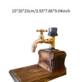 thumbnail image 5 of Matsuzay Grifo de vino de Dispensador de whisky Grifo de doble cabeza Titular de licor Fiesta Bebida Dispensación Soporte Decoración para el Kits de equipo de elaboración de vino No.1 Matsuzay HA027241-01, 5 of 5