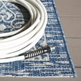 thumbnail image 5 of SAFAVIEH Courtyard Amber Damask Indoor/Outdoor Area Rug, Navy/Grey, 8' x 11', 5 of 13