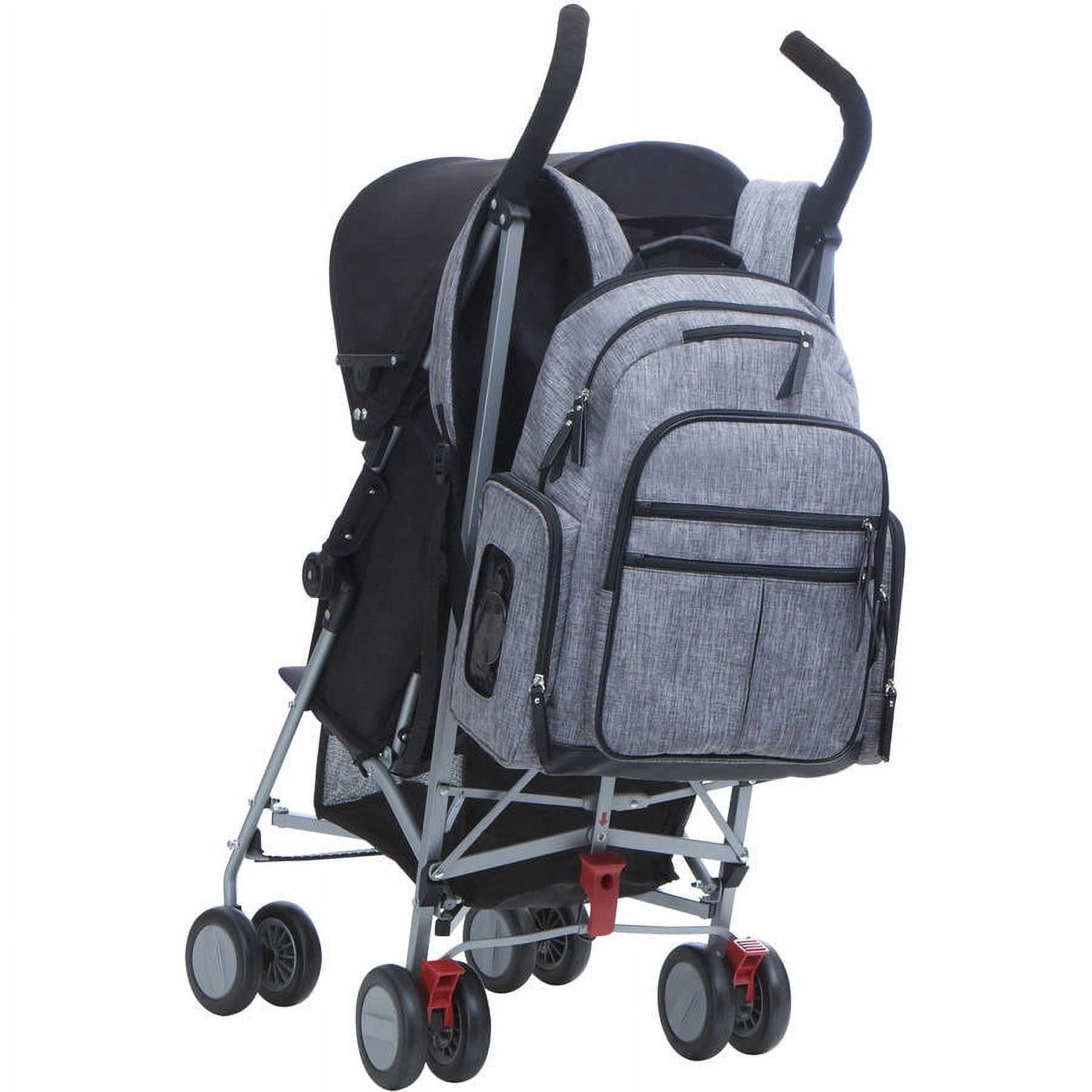 Baby Boom Heather Gray Backpack Diaper Bag Walmart